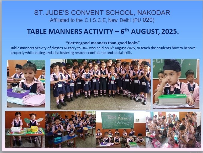 Table Manners Activity 2025
