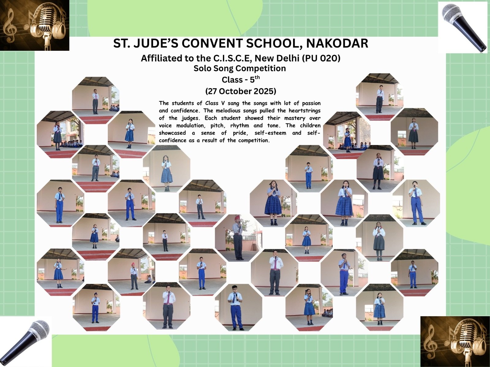 Solo Song Competition Class -5th ( 27 October 2025)